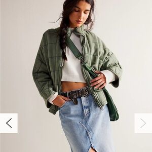 Free People Dolman Quilted Knit Jacket, XS